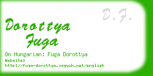 dorottya fuga business card